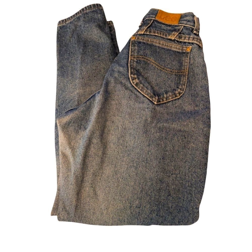 Lee Women's 80s Vintage High waisted Blue Jeans Sz 6 Petite